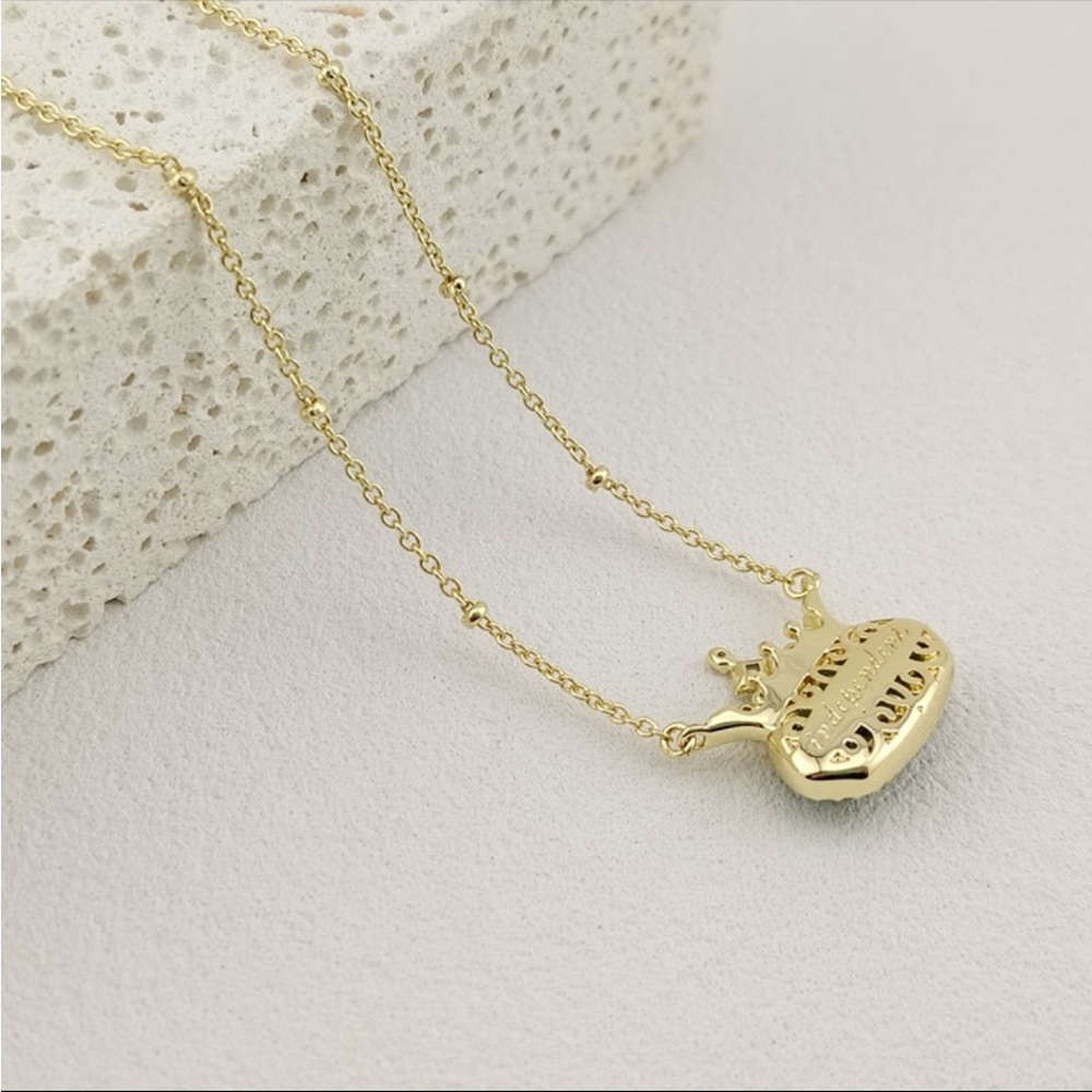 Kendra Scott Gold and Turquoise Disney Princess Crown Necklace - Picture 3 of 16